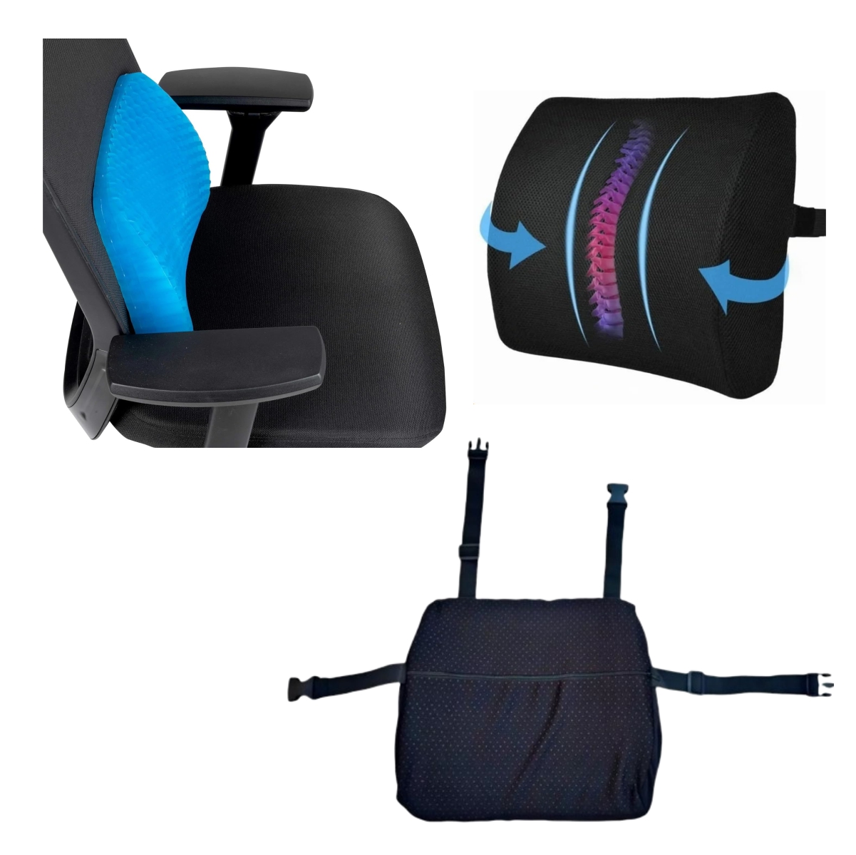 Miniatura 2 de Cojin Gel Soporte Espaldar Con funda